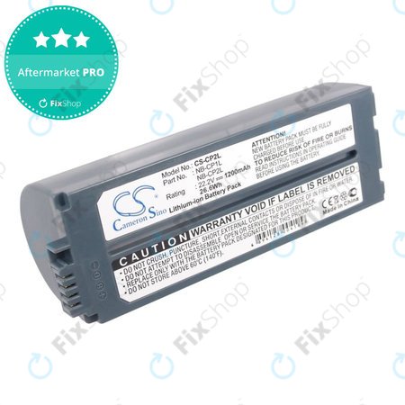 Batterie pour Canon Selphy CP100, CP1000, 1200mAh, Li-Ion, 22.2V, NB-CP1L, HQ