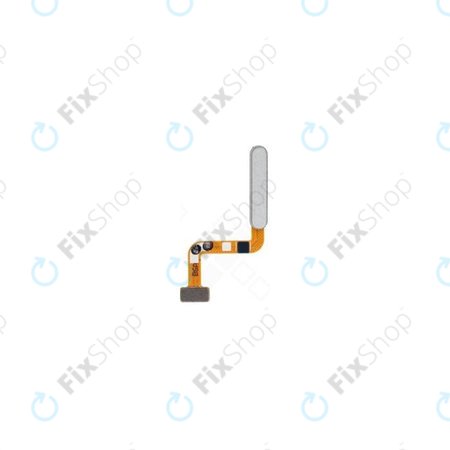Samsung Galaxy M32 M325F - Capteur d'empreintes digitales + Câble flexible (Blanc) - GH96-14332C Genuine Service Pack