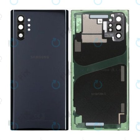 Samsung Galaxy Note 10 Plus N975F - Cache batterie (Aura Black) - GH82-20588A, GH97-23680A Genuine Service Pack