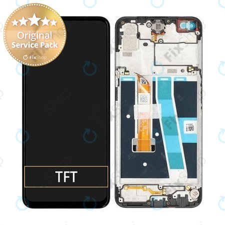 Oppo A72 - Écran LCD + Vitre Tactile + Cadre (Noir) - O-4904026 Genuine Service Pack
