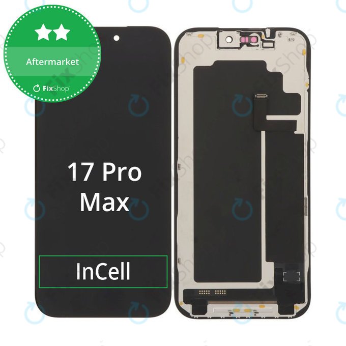 Écran In-Cell FHD pour iPhone 17 Pro Max, Black, tactile avec cadre