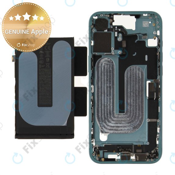 Cadre central avec batterie pour iPhone 16 Plus | Green | ZD076-00688 | Genuine Apple