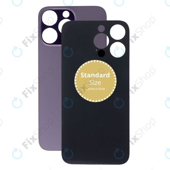 Apple iPhone 14 Pro Max - Verre du boîtier arrière (violet foncé)