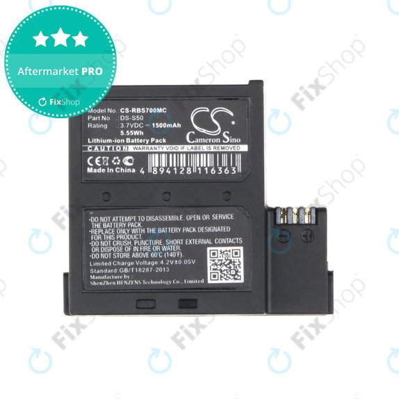 Batterie pour AEE D33, magicae S50, S70, 1500mAh, Li-Ion, 3.7V, DS-S50, HQ