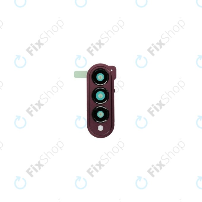 Samsung Galaxy Z Fold 4 F936B - Cadre en verre pour caméra arrière (Bourgogne) - GH82-29698D Genuine Service Pack
