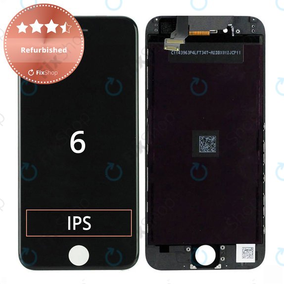 Écran pour iPhone 6, Black, Tactile avec cadre, Refurbished
