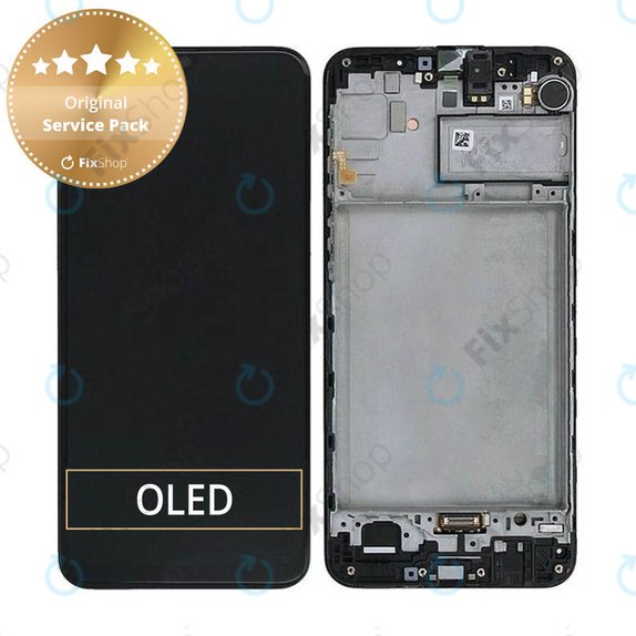 Samsung Galaxy M21 M215F - Écran LCD + Ecran Tactile + Cadre (Noir) - GH82-22509A, GH82-22836A, GH82-21266A, GH82-21265A Genuine Service Pack
