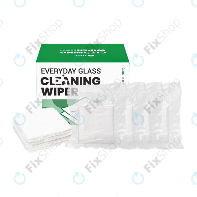 Lingettes de nettoyage pour vitres, non pelucheuses, 2UUL CL05, 4x100 pcs/boîte