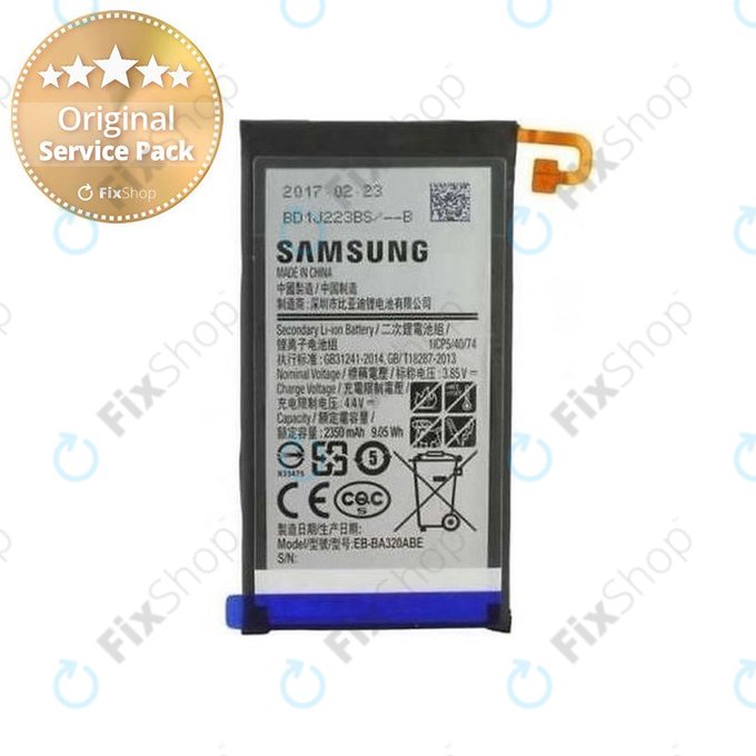 Samsung Galaxy A3 A320F (2017) - Batterie BA320ABE 2500mAh - GH43-04677A Genuine Service Pack