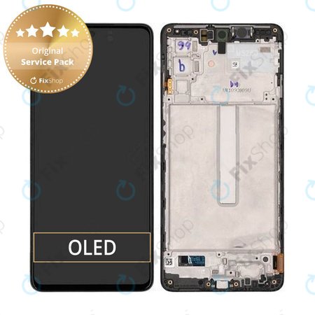 Samsung Galaxy M52 5G M526B - Écran LCD + Ecran Tactile + Cadre (Noir) - GH82-27091A, GH82-27094A Genuine Service Pack