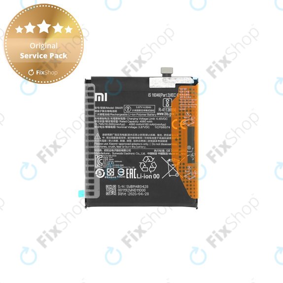 Xiaomi Mi 10 Lite M2002J9G - Batterie BM4R 3900mAh - 460200001C5Z Genuine Service Pack