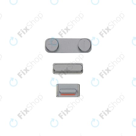 Apple iPhone 5S - Ensemble de boutons latéraux - Alimentation + Volume + Muet (Gris sidéral)