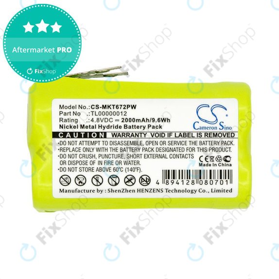 Batterie pour Makita 6722D, 6723DW, 2000mAh, Ni-MH, 4.8V, TL00000012, HQ