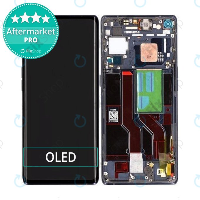Oppo Find X3 Neo - Écran LCD + Écran tactile + Cadre (Starlight Black) OLED
