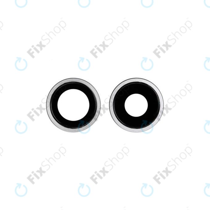 Apple iPhone 11 - Cadre d'objectif de caméra arrière (Blanc) - 2pcs