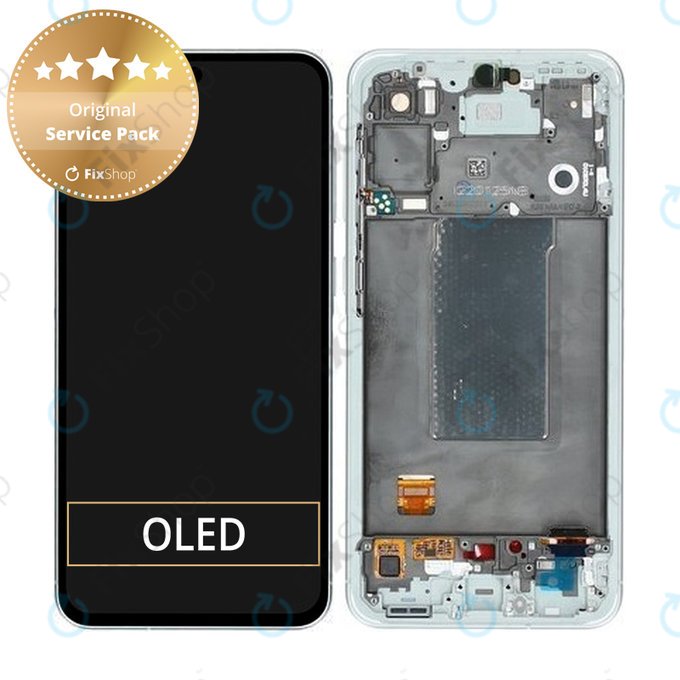 Samsung Galaxy A56 A566E - Écran LCD + Écran tactile + Cadre (Awesome Lightgray) - GH82-36829B Genuine Service Pack