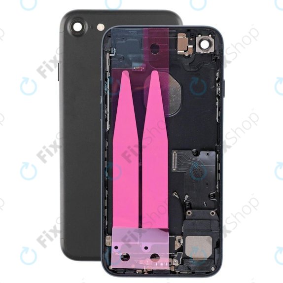 Apple iPhone 7 - Petites pièces du boîtier arrière (noir)