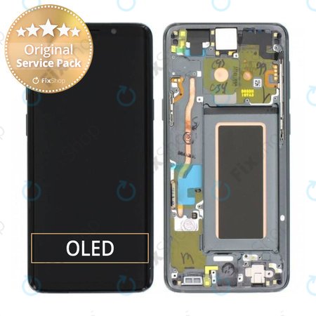 Samsung Galaxy S9 G960F - Écran LCD + Ecran Tactile + Cadre (Gris Titane) - GH97-21696C, GH97-21697C Genuine Service Pack