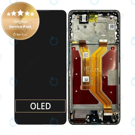 Honor Magic7 Lite - Écran LCD + Écran tactile + Cadre (Jade Cyan) - 0235AMMN Genuine Service Pack