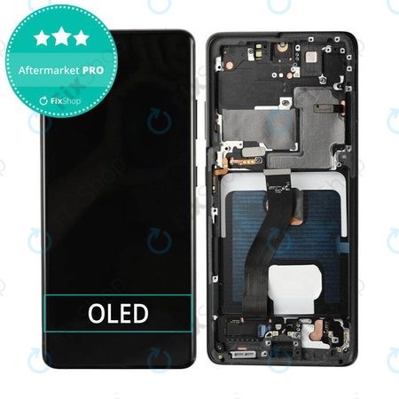 Samsung Galaxy S21 Ultra G998B - Écran LCD + Écran tactile + Cadre (Noir Phantom) OLED