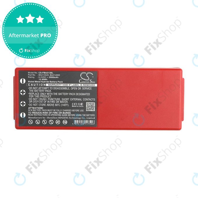 Batterie pour HBC Radiomatic Spectrum, 2000mAh, Ni-MH, 6V, BA214061, HQ