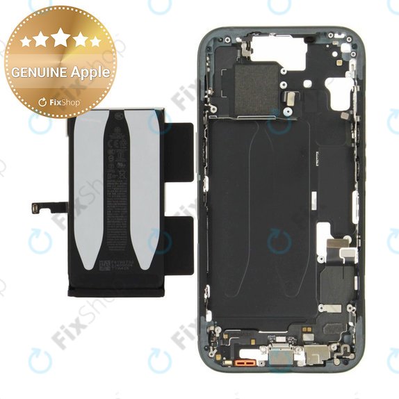 Cadre central avec batterie pour iPhone 15 | Black | ZD076-00669 | Genuine Apple