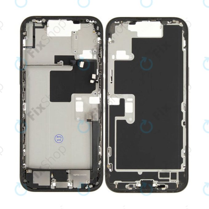 Apple iPhone 16 Pro Max - Cadre central + Boutons d’alimentation + Volume (Black Titanium)