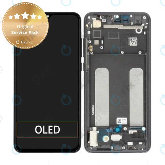 Xiaomi Mi 9 Lite - Écran LCD + Ecran Tactile + Cadre (Gris Onyx) - 560610118033, 5600030F3B00 Genuine Service Pack