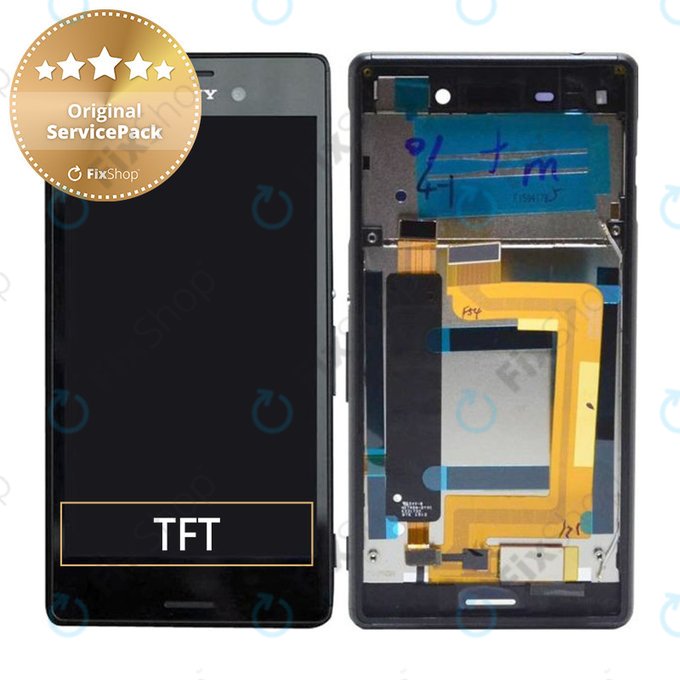 Sony Xperia M4 Aqua E2306 - Écran LCD + Écran tactile + Cadre (Black) - 124TUL0015A, 124TUL0011A Genuine Service Pack