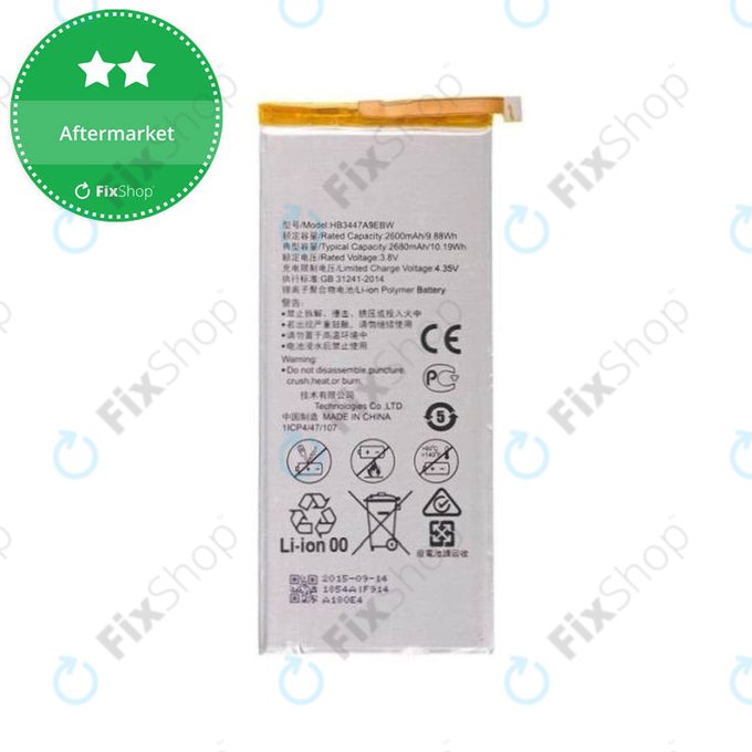 Huawei P8 GRA-L09 - Batterie HB3447A9EBW 2680mAh