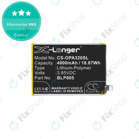 Oppo A32 PDVM00 - Batterie BLP805 4900mAh HQ