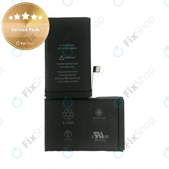Batterie pour iPhone X, 2716mAh, Service Pack