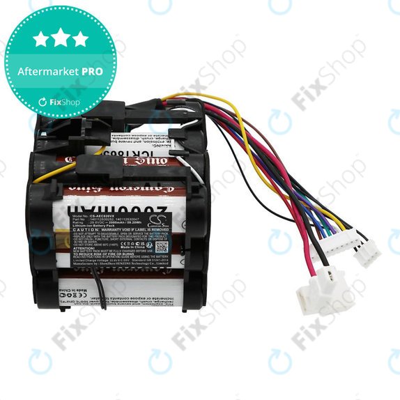 Batterie pour AEG CX-8, Electrolux EUP82, 2000mAh, Li-Ion, 29.6V, 140112530252, HQ
