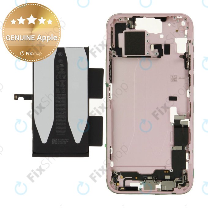 Cadre central avec batterie pour iPhone 15 Plus | Pink | ZD076-00675 | Genuine Apple