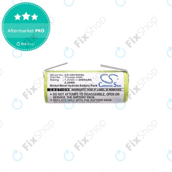 Batterie pour Oral-B Triumph 4000, 2000mAh, Ni-MH, 1.2V, 3761, HQ