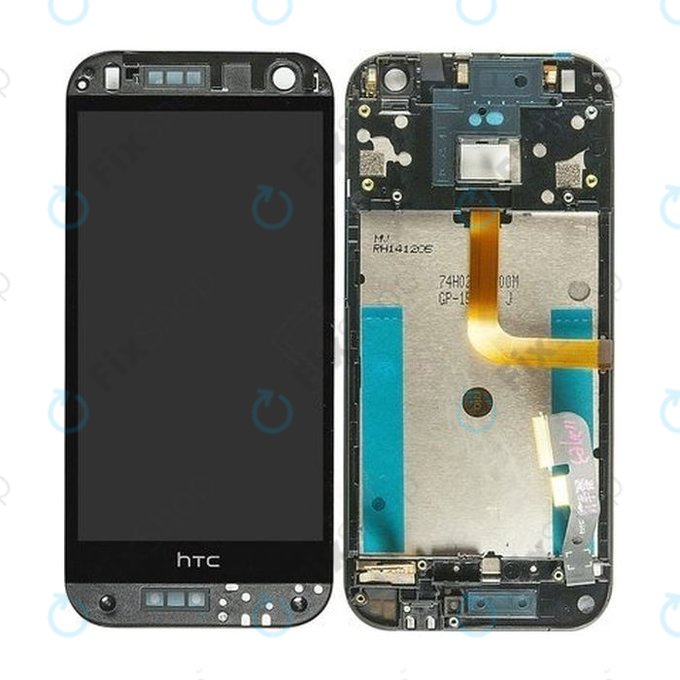 HTC One Mini 2 (M8MINI) - Écran LCD + Ecran Tactile + Cadre (Gris) - 80H01911-00 Genuine Service Pack