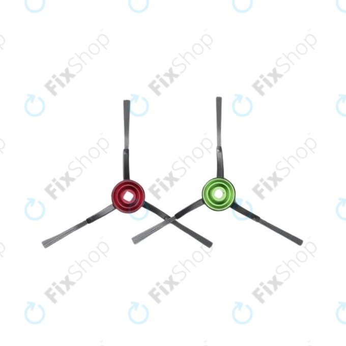 Ecovacs Deebot N-series, T-series, Ozmo-series, X-series - Brosse latérale (Noir) - 2pcs