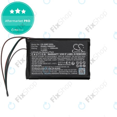 Batterie pour Garmin Edge 1000, Explore, 1200mAh, Li-ion, 3.7V, DI44EJ18B60HK, HQ