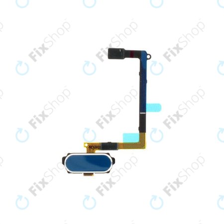 Samsung Galaxy S6 G920F - Bouton Home + Câble flexible (Bleu) - GH96-08166D Genuine Service Pack