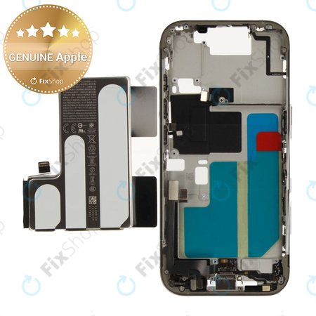 Cadre central avec batterie pour iPhone 16 Pro | Natural Titanium | ZD076-00692 | Genuine Apple