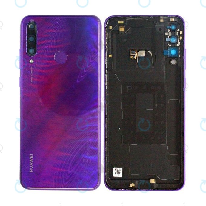 Huawei Y6p - Cache batterie (Violet fantôme) - 02353QQX
