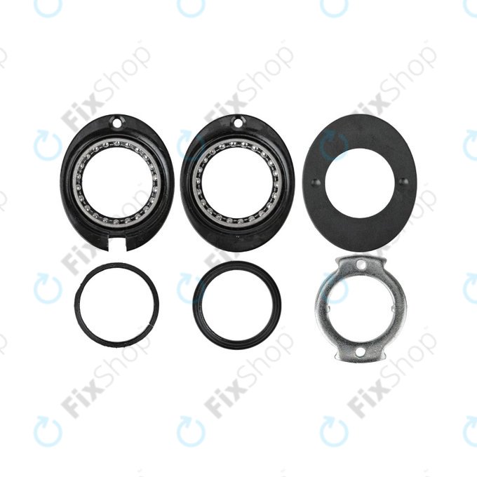 Xiaomi Mi Electric Scooter 1S, 2 M365, Essential, Pro, Pro 2 - Ensemble de roulements / butées / cache de fourche avant (Black)