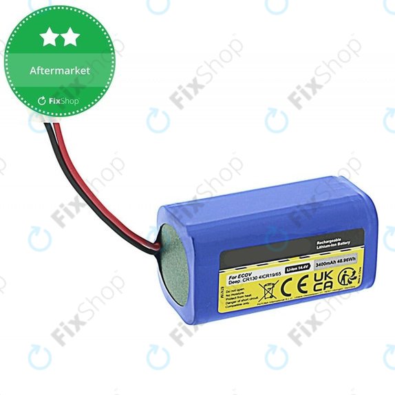 Ecovacs Deebot CEN-series, CR-series, N79-series, X500-series - Batterie 4ICR19/65 Li-Ion 14.8V 3400mAh