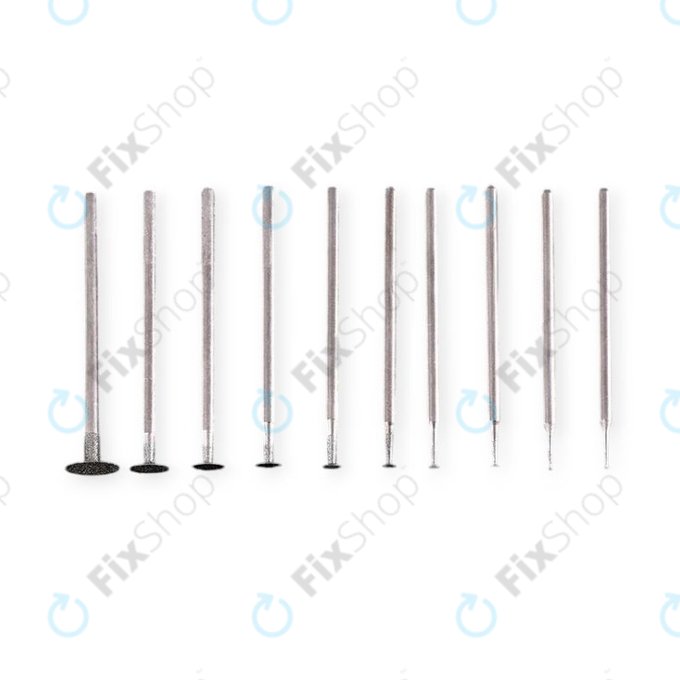 Jeu de pointes abrasives ultra-fines 2,35 mm - 10pcs