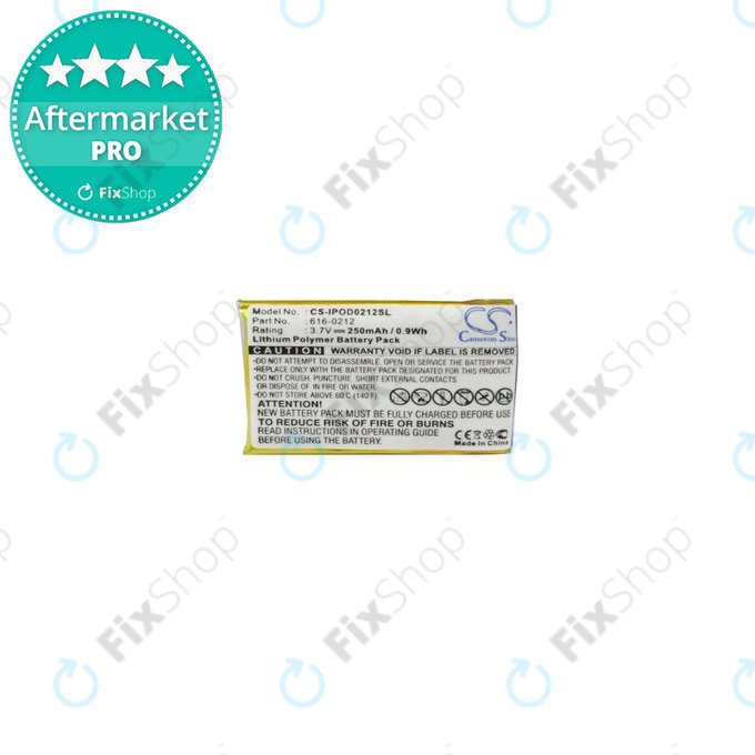 Apple iPod Shuffle (1ère génération) - Batterie 616-0212 250mAh HQ