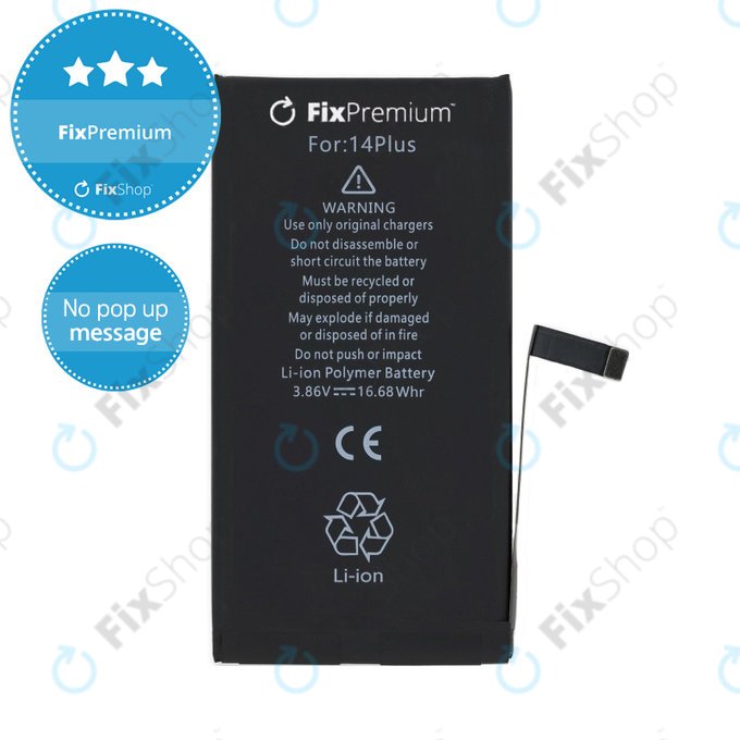 Batterie pour iPhone 14 Plus, 4325mAh, DIAGNOSTIC