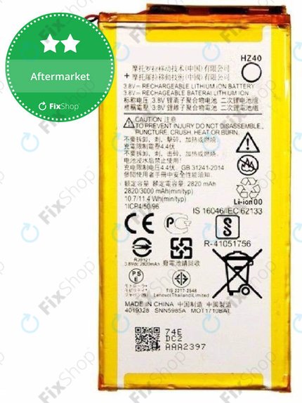 Motorola Moto Z2 Play XT1710-09 - Batterie HZ40 3000mAh