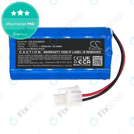 Batterie pour Concept VR2000, Zaco A4s, A6, A8s, A9s, 2600mAh, Li-Ion, 14.8V, 501929, HQ