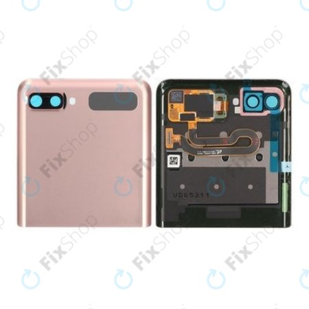 Samsung Galaxy Z Flip 5G F707B - Cache batterie supérieur (Bronze mystique) - GH96-13806B Genuine Service Pack