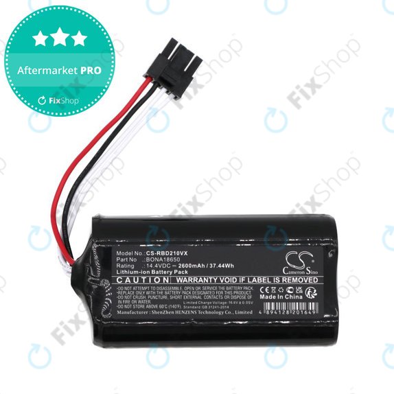 Batterie pour RobZone Duoro Xcontrol 2, BONA18650, 2600mAh, Li-Ion, 14.4V, HQ